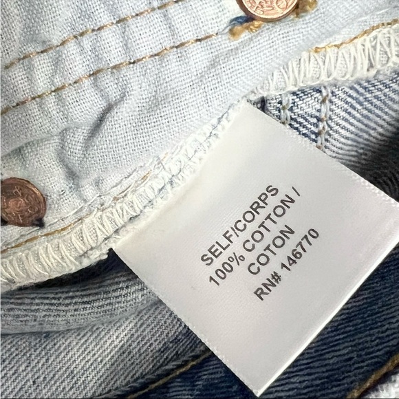 NWT RE/DONE LEVIS High Rise Distressed Vintage Rigid Denim Straight Leg Jeans 26 - Picture 5 of 6